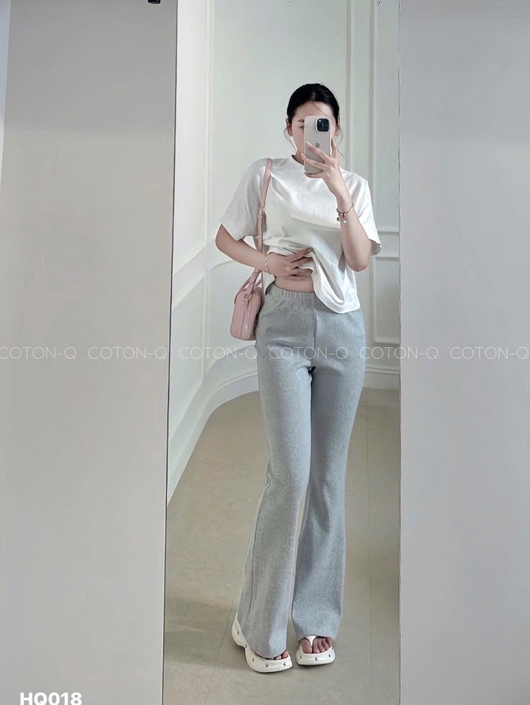 QUẦN LOE THUN GÂN TĂM NỮ SẴN