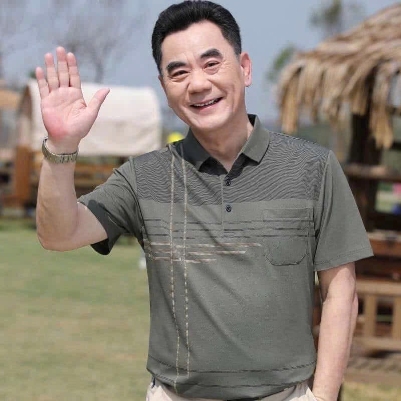 ÁO POLO TRUNG NIÊN CỘC TAY NAM SẴN (XẢ 79k)