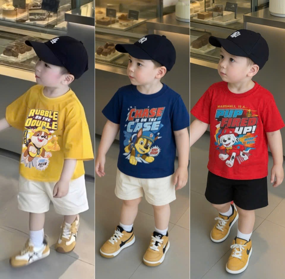 SET 3 BỘ CHÚ CHÓ CỨU HỘ BÉ TRAI