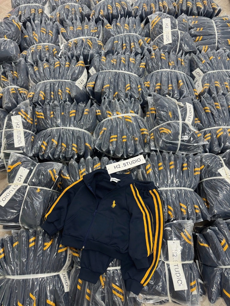 SET BỘ DÀI NỈ KHOÁC THỂ THAO THÊU NGỰA BÉ TRAI