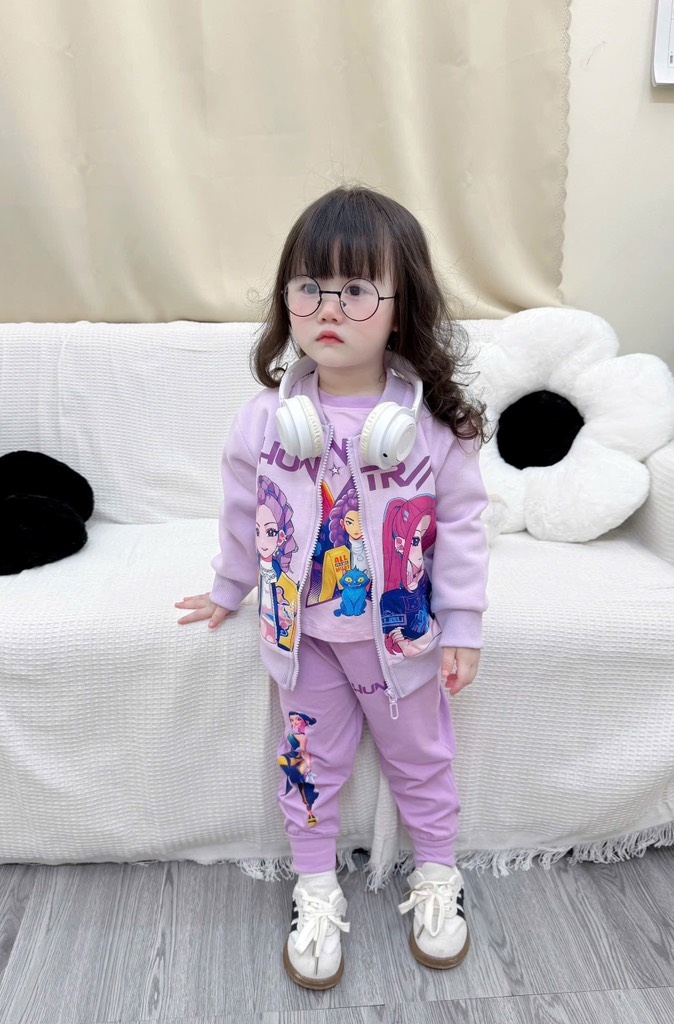 SET DÀI 3 MÓN HUNTRAX TÍM BÉ GÁI