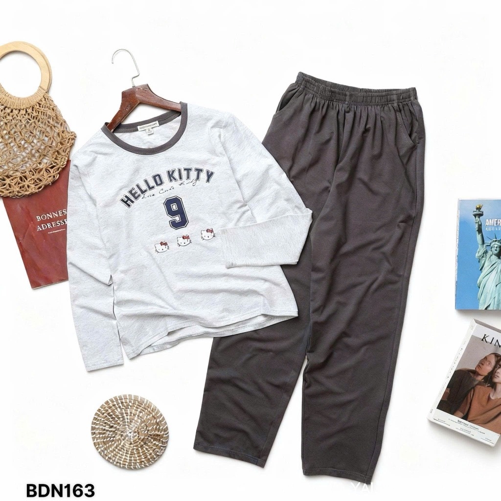 BỘ DÀI COTTON XUẤT NHIỀU MÀU NỮ THU ĐÔNG