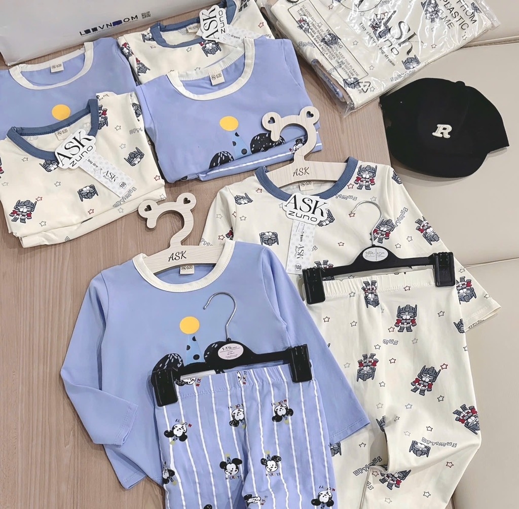 SET 2 BỘ DÀI MICKEY TONE XANH BÉ TRAI (XẢ 99k)
