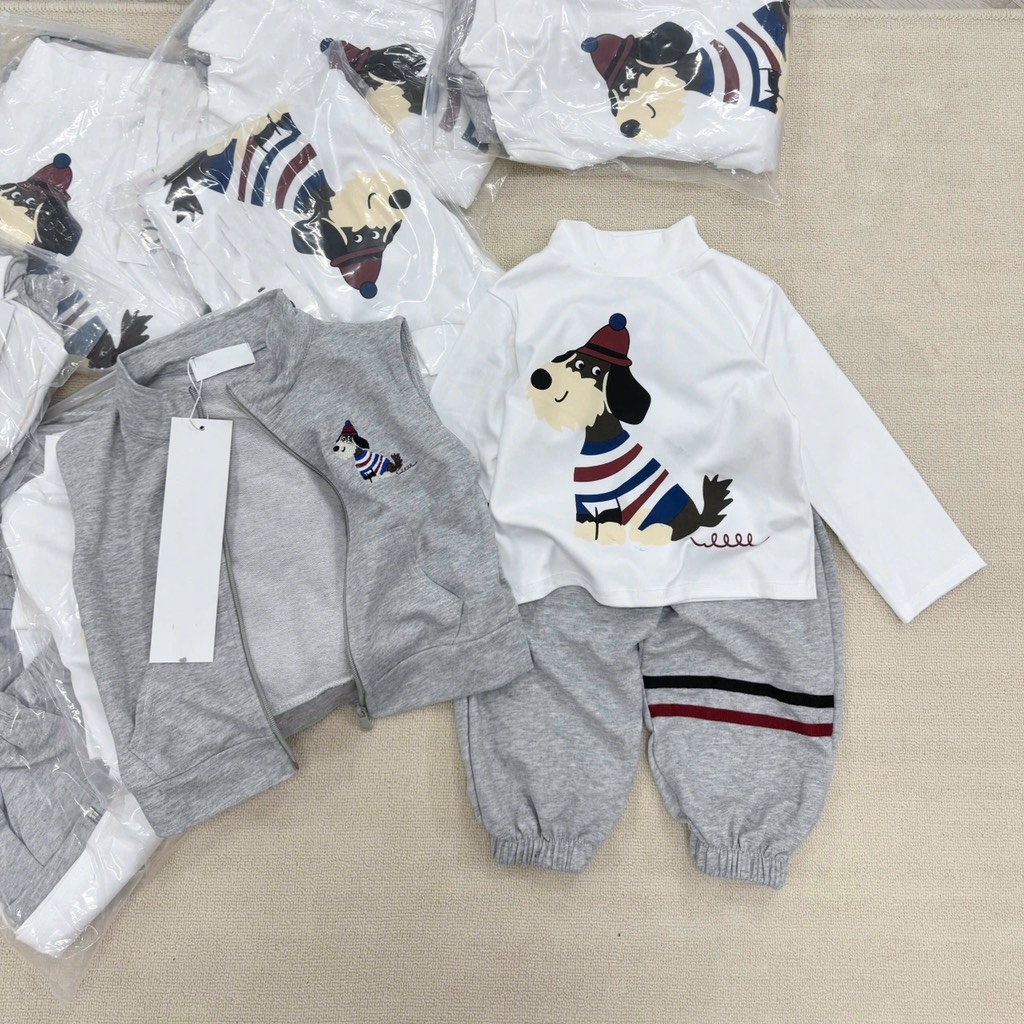SET 3 CHI TIẾT TONE XÁM HÌNH CÚN BAO NGẦU(XẢ 90k)