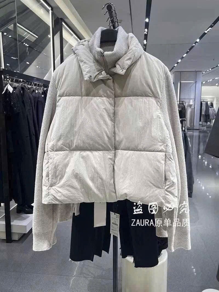 ÁO KHOÁC PHAO PHỐI LEN HÀNG QCCC NỮ THU ĐÔNG