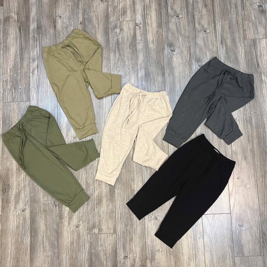 COMBO 5 QUẦN ZIP DÀI TONE RÊU BE ĐEN LOẠI 1 BÉ TRAI