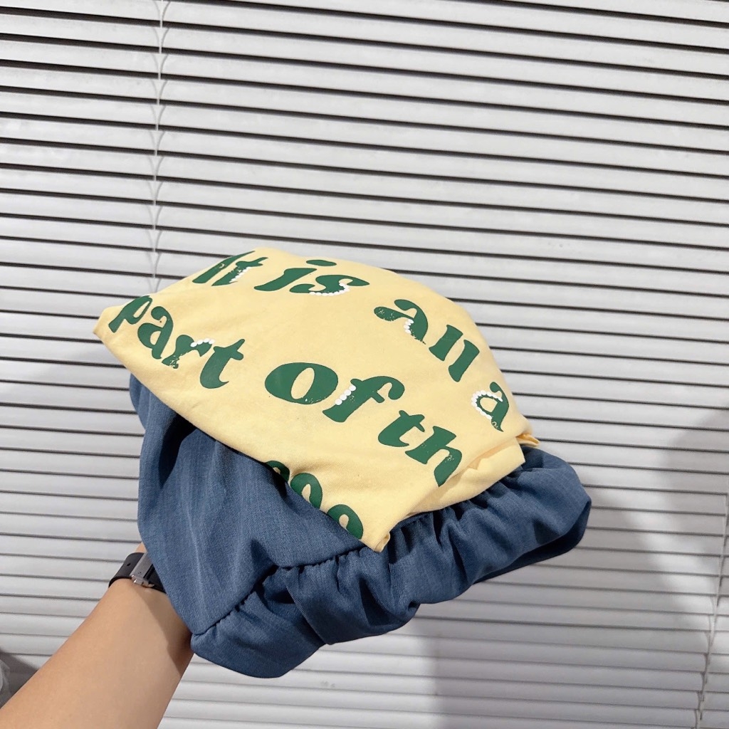 SET ÁO VÀNG CHÂN VÁY XANH DÀI NỮ