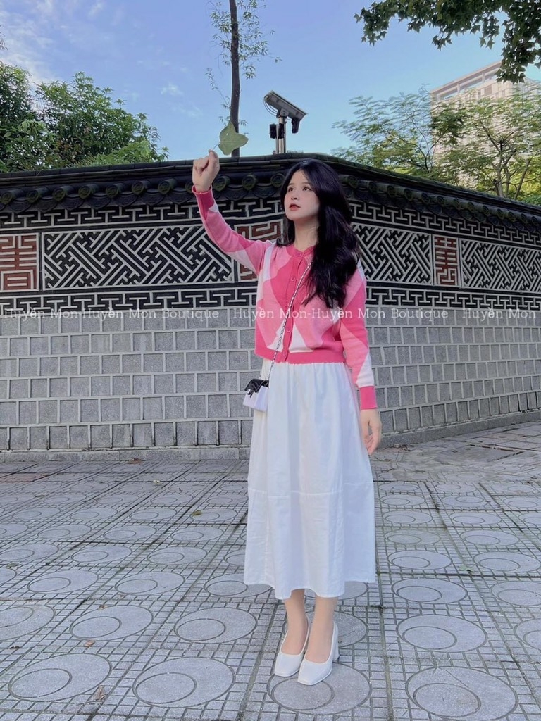 ÁO LEN CARDIGAN TRÁM HỒNG - BE - ĐEN ( XẢ 79k)