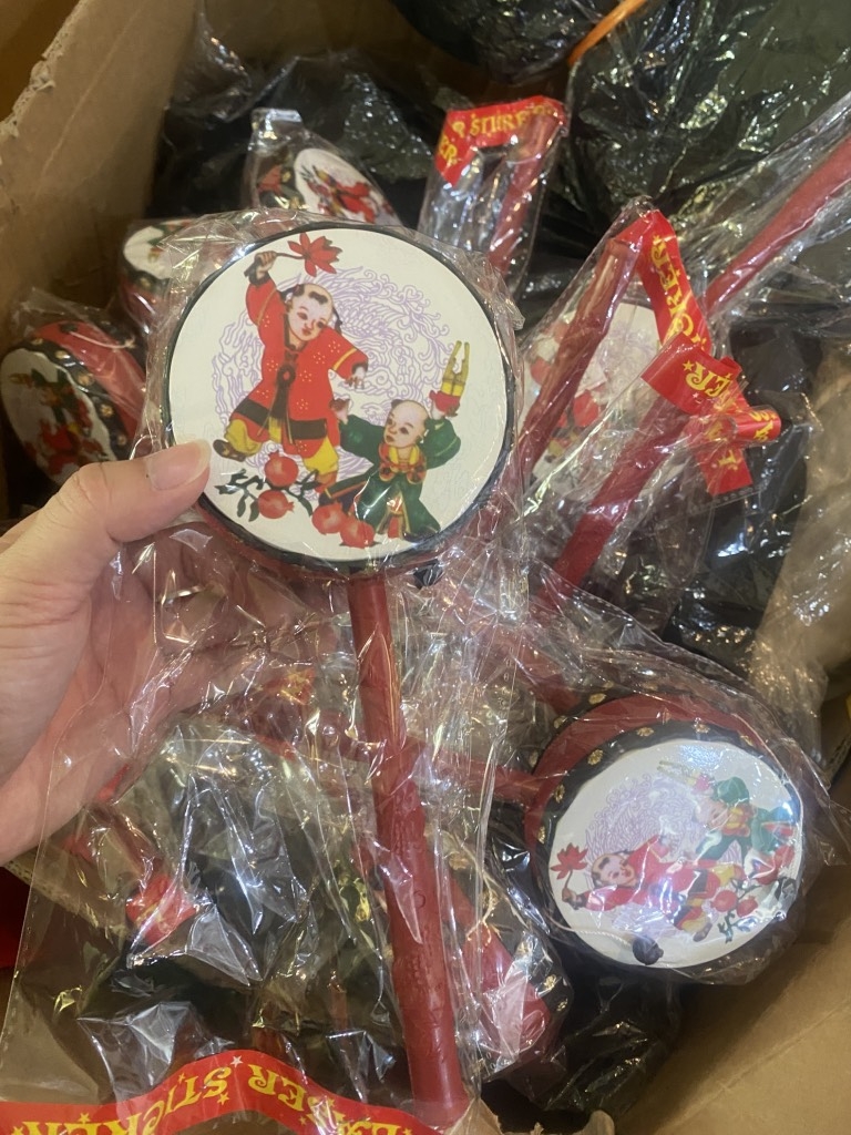 SÉT CỘC BE VUI TẾT TRUNG THU QUẦN ĐỎ KÈM MŨ LÂN BÉ TRAI