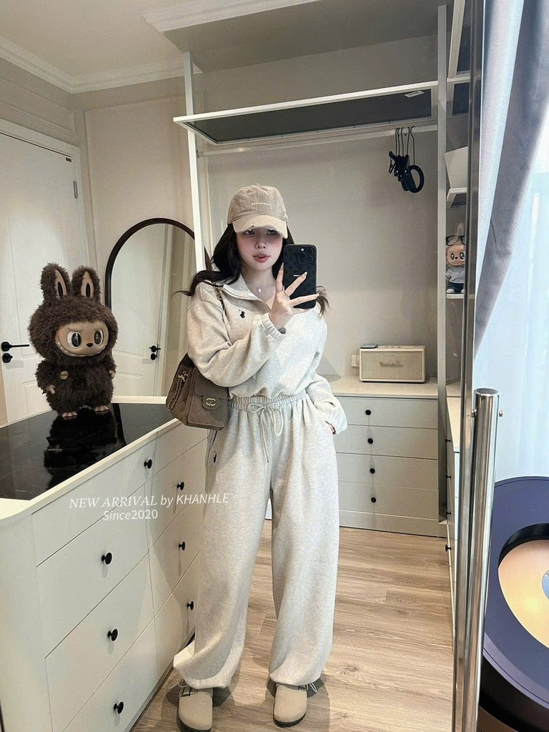 SET BỘ DÀI NỈ THÊU NGỰA 3 MÀU NỮ THU ĐÔNG