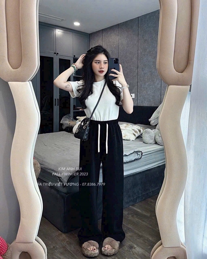 QUẦN SUÔNG DÂY RÚT BA MÀU SẴN( XẢ 69k)