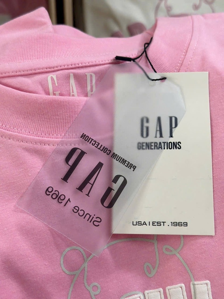 ÁO PHÔNG GAP TUỒN HỒNG TRẮNG NỮ SẴN (XẢ 55k)