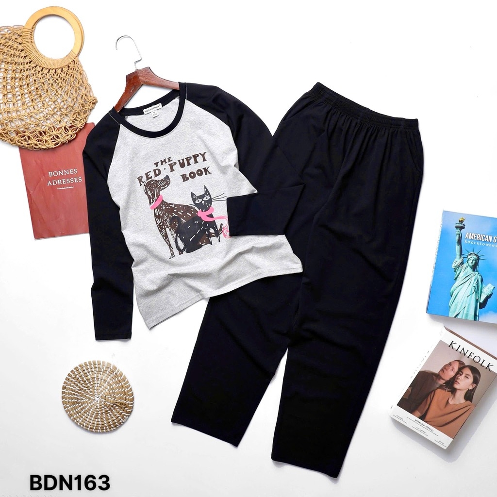 BỘ DÀI COTTON XUẤT NHIỀU MÀU NỮ THU ĐÔNG