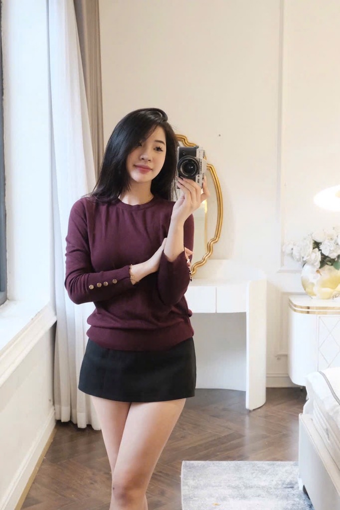 ÁO LEN BASIC KHUY TAY HOT HIT NỮ THU ĐÔNG