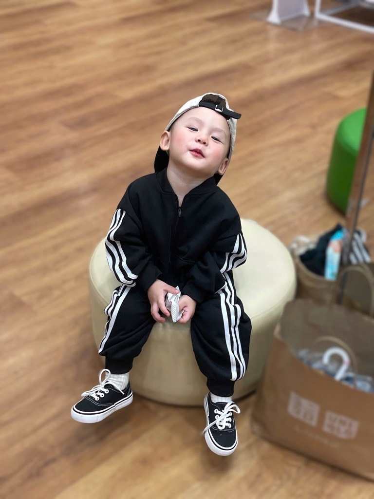 SET BỘ DÀI ĐEN SỌC TRẮNG BÉ TRAI