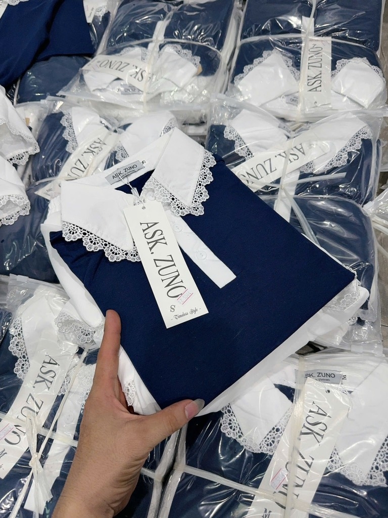 SET ÁO BÈO CHÂN VÁY TẦNG TRẮNG NỮ