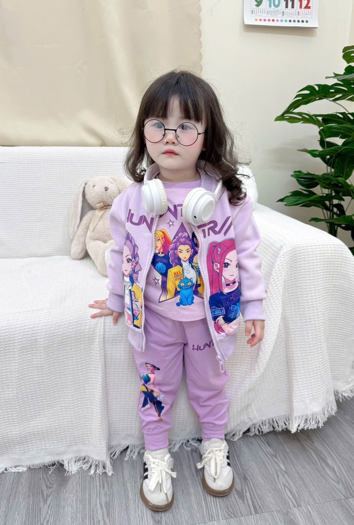 SET DÀI 3 MÓN HUNTRAX TÍM BÉ GÁI