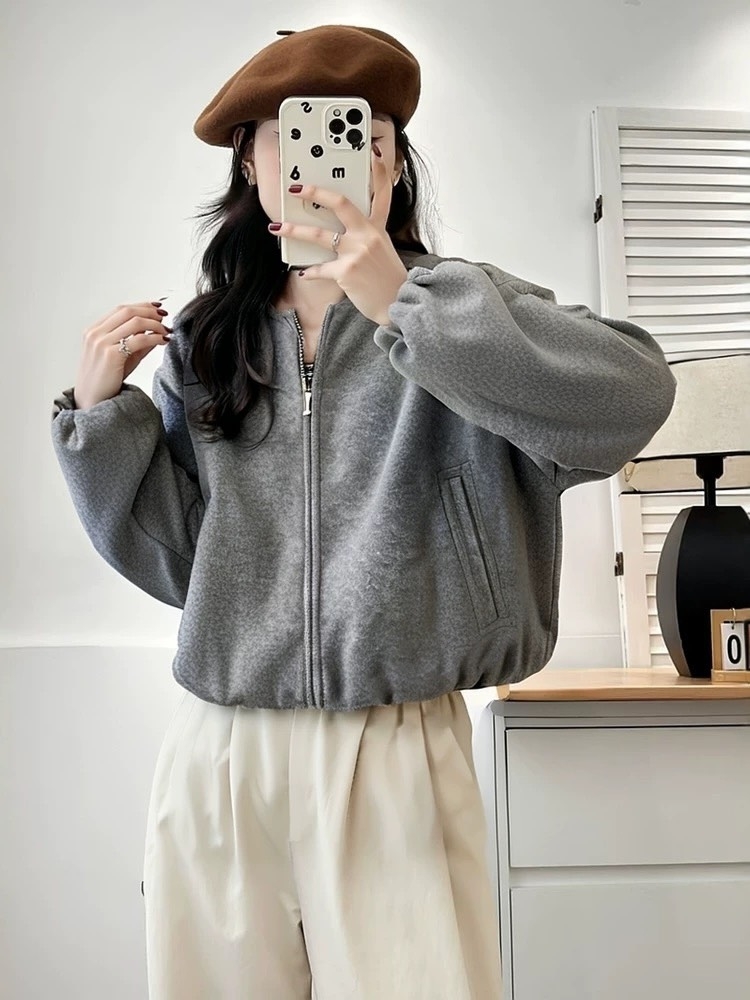 ÁO DẠ Z.R 2 LỚP CHUN GẤU NỮ