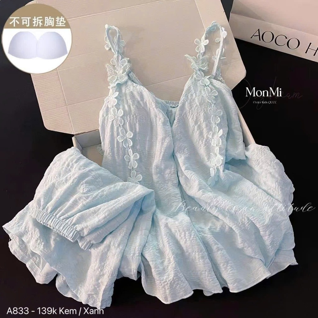 SET CỘC 2 DÂY HOA CHẤT VẢI NỮ SẴN (SALE 89k)