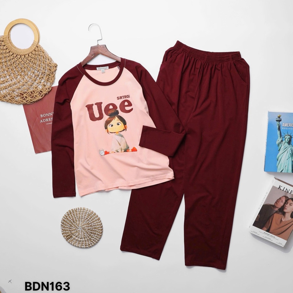 BỘ DÀI COTTON XUẤT NHIỀU MÀU NỮ THU ĐÔNG