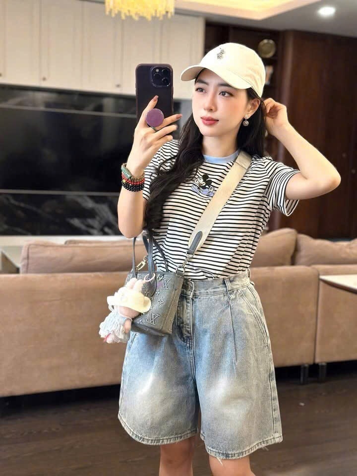 SET BÒ ÁO DÍP TĂM KẺ PHỐI MIX QUẦN LI BẠC NỮ