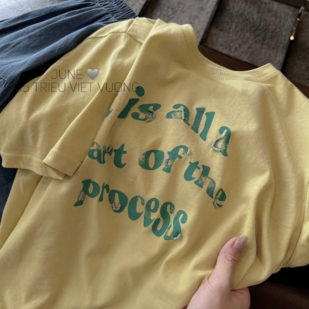 SET ÁO VÀNG CHÂN VÁY XANH DÀI NỮ