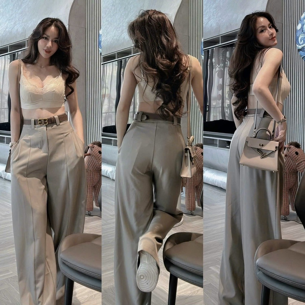 QUẦN ỐNG SUÔNG CHÉO HÀN NỮ