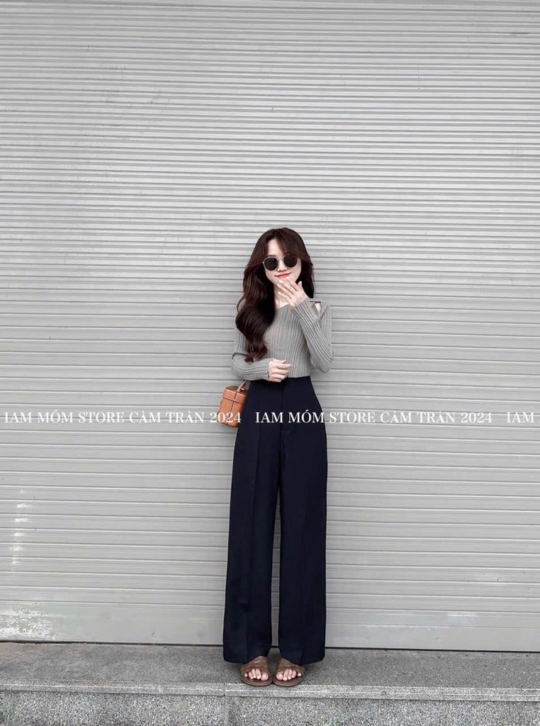 QUẦN SUÔNG LƯNG CAO TÚI CHÉO 2 BÊN
