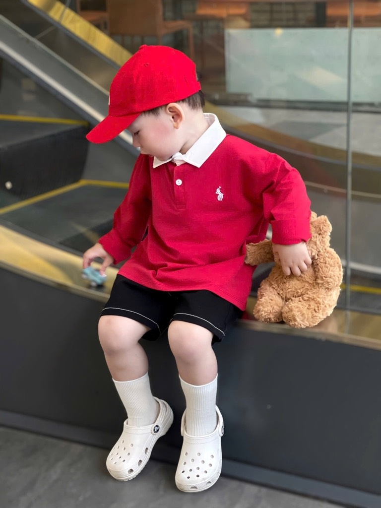 SET 3 ÁO POLO DÀI TAY BÉ TRAI