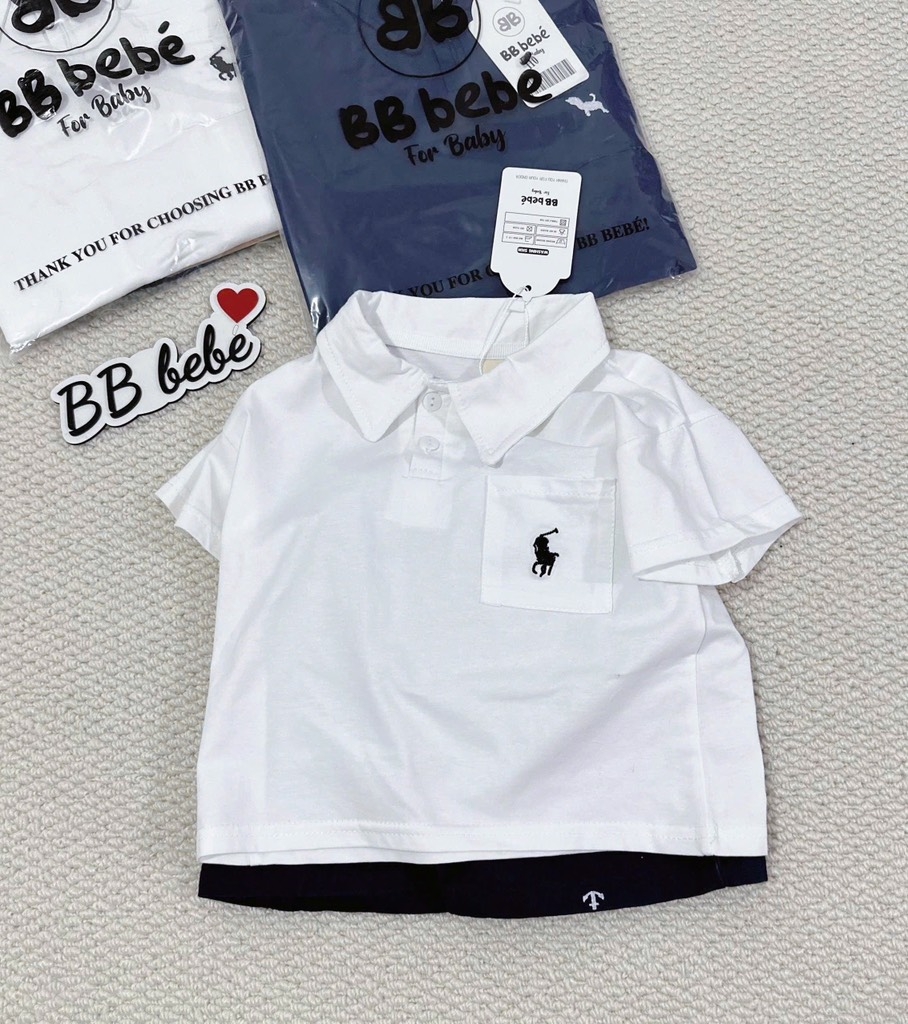 SET CỘC ÁO CỔ TRỤ QUẦN KAKI BÉ TRAI 2 MÀU