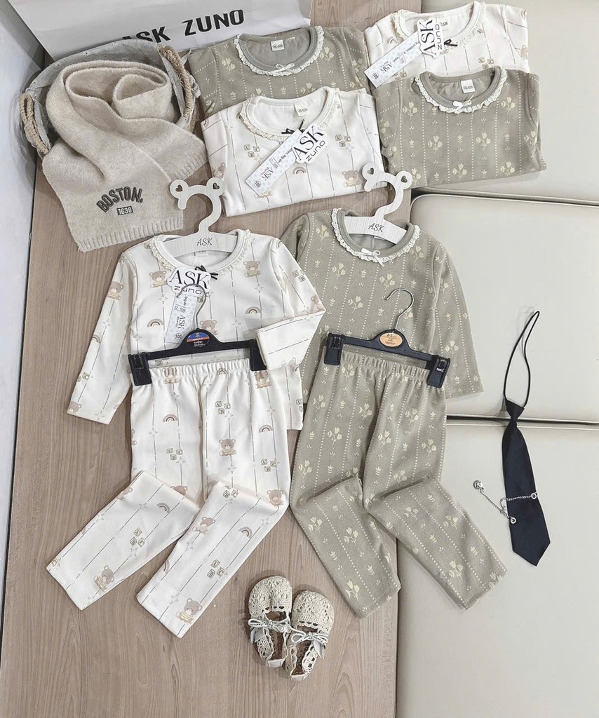 SET 2 BỘ DÀI GIỮ NHIỆT TONE HÀN BÉ GÁI