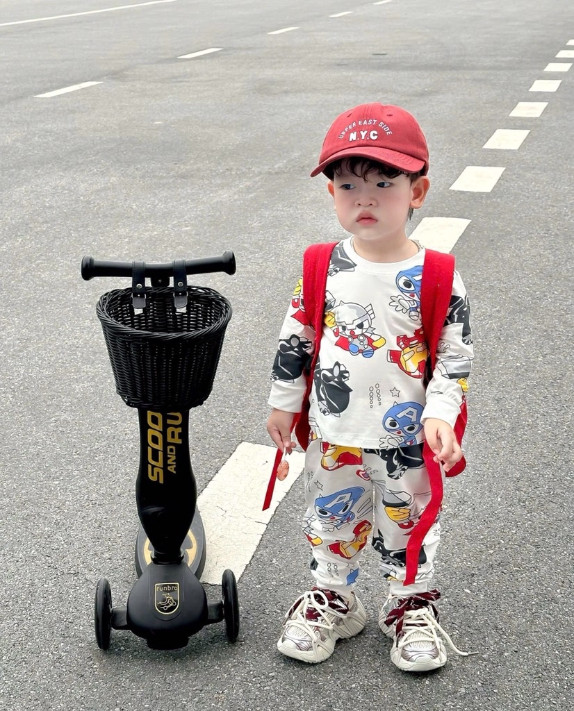 SET 2 BỘ DÀI IRONMAN MARVAL ĐEN ĐỎ GHI BÉ TRAI SẴN