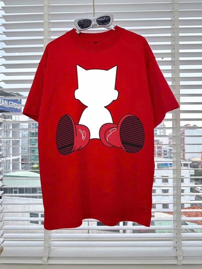 ÁO COTTON MÈO ĐI HIA CỘC TAY NỮ SẴN