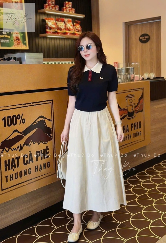 SET BỘ ÁO LEN PHỐI MIX CV LY NỮ