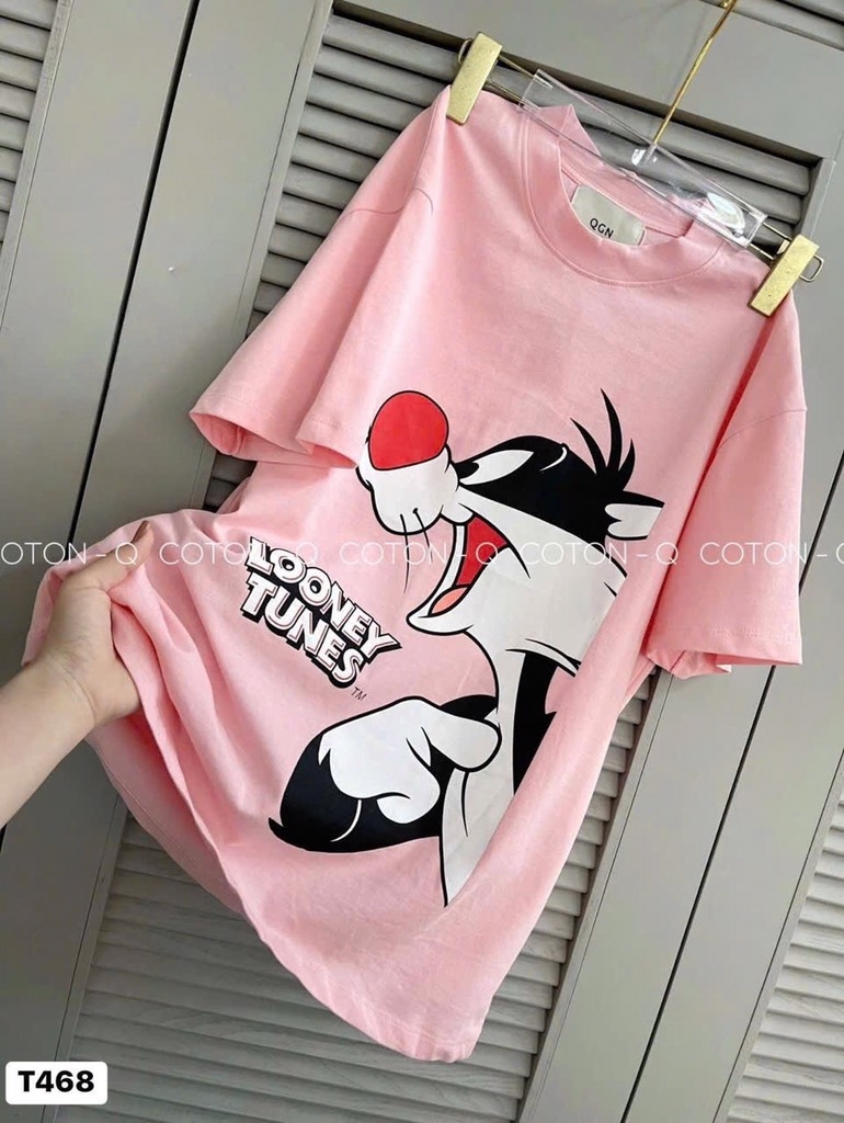 ÁO PHÔNG IN 2 MẶT SÓC LOONEY NỮ