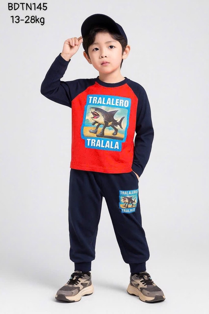 SET BỘ DÀI TAY HOẠT HÌNH BÉ TRAI SIZE ĐẠI