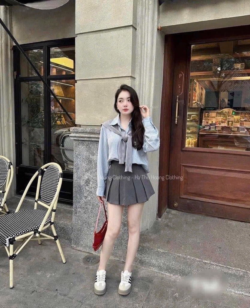 GIÀY DÉP - GIÀY 3 SỌC ĐEN NỮ