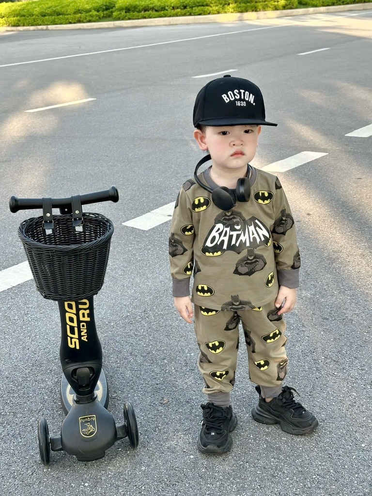 SET 2 BỘ DÀI BATMAN RÊU GHI BÉ TRAI