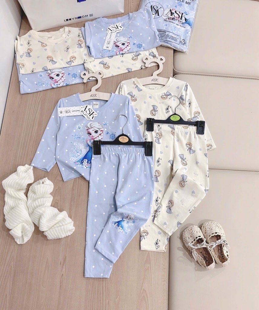 SET 2 BỘ DÀI EOSA TONE BE DƯƠNG BÉ GÁI