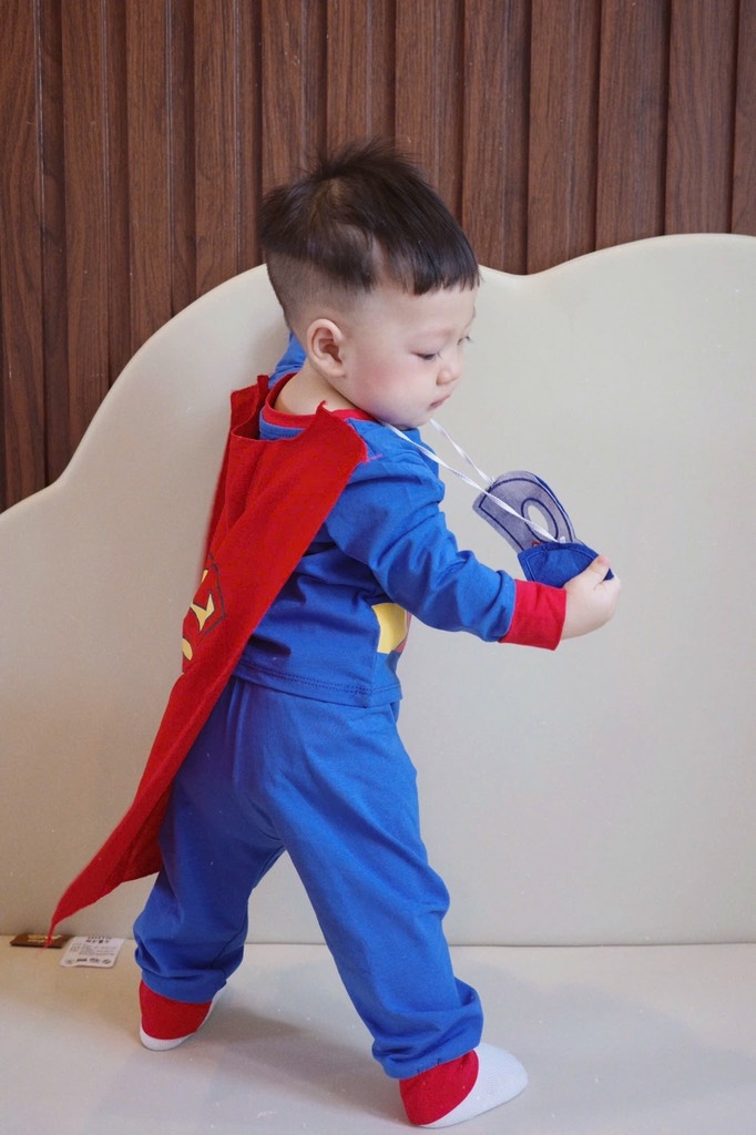 SET BỘ DÀI COTTON SUPER MAN XANH KÈM MẶT NẠ ÁO CHOÀNG BÉ TRAI