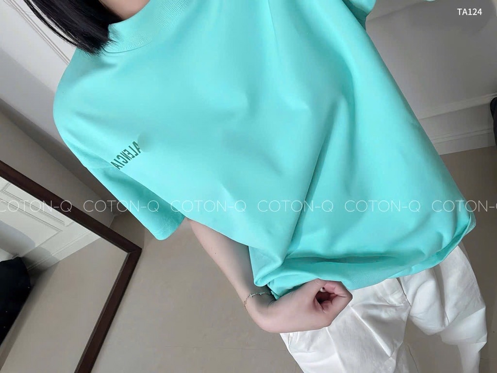 ÁO PHÔNG XANH BA.LENCIAGA XANH NỮ