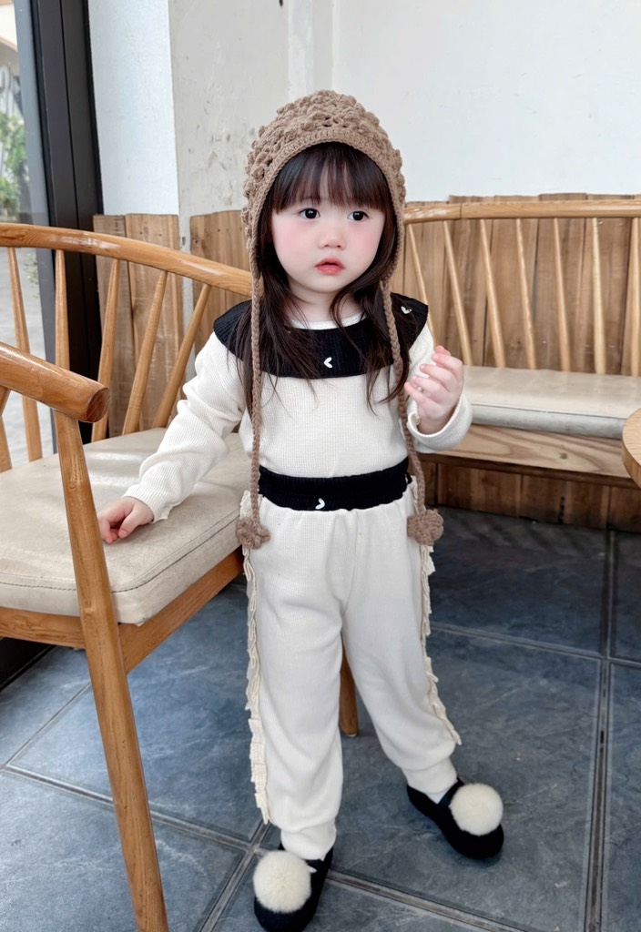 SET 2 BỘ DÀI TỔ ONG BÈO TIM BÉ GÁI SẴN (sale 85k)