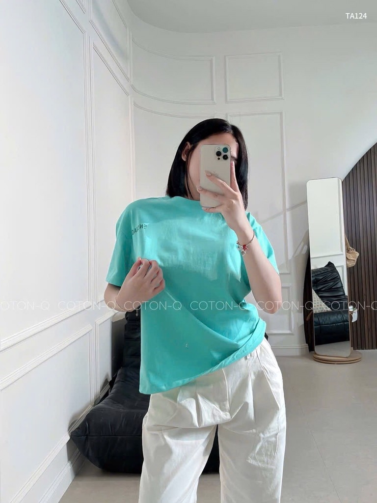 ÁO PHÔNG XANH BA.LENCIAGA XANH NỮ