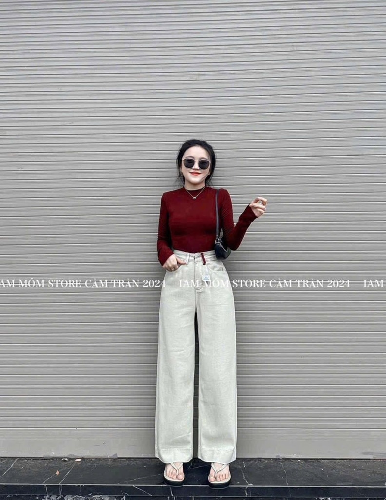 SET 3 ÁO ĐEN ĐỎ TRẮNG DÀI TAY NỮ THU ĐÔNG SẴN