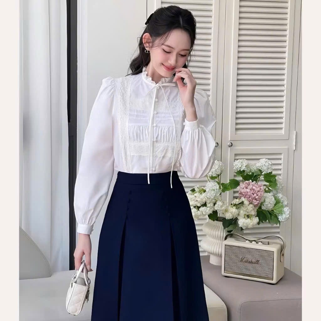 CHÂN VÁY XẾP LI CÚC BỌC XOÈ NHẸ NỮ SẴN(XẢ 105k)