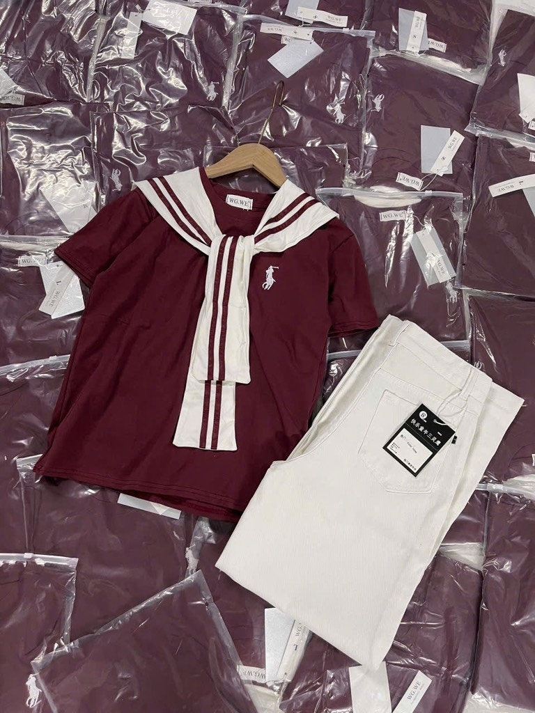 SET 3 CHI TIẾT ÁO JIEANS KHĂN NỮ