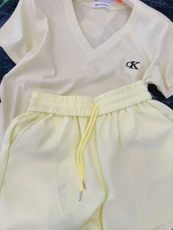 SET VÀNG CỔ TIM LOGO THÊU NỮ