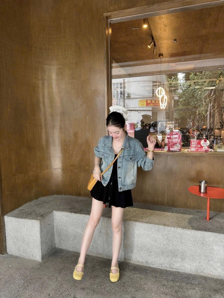 ÁO KHOÁC BÒ NỮ XANH BẠC