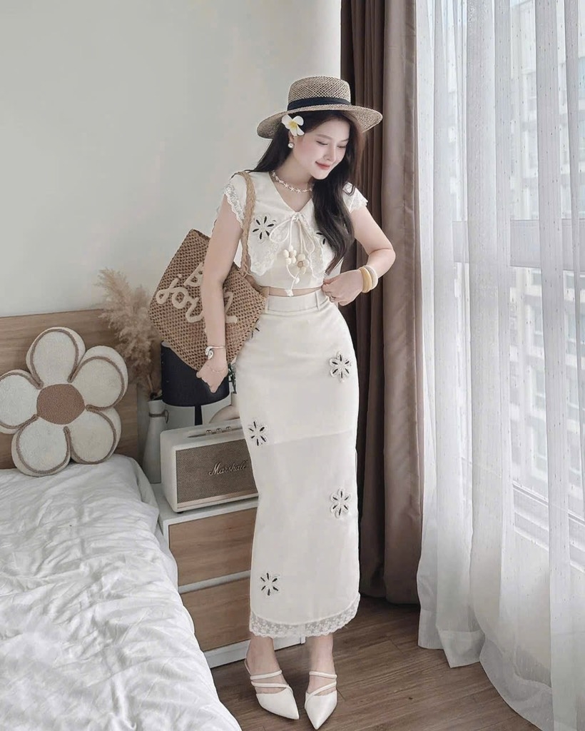 SET LIEN PHỐI REN 2 LỚP NỮ