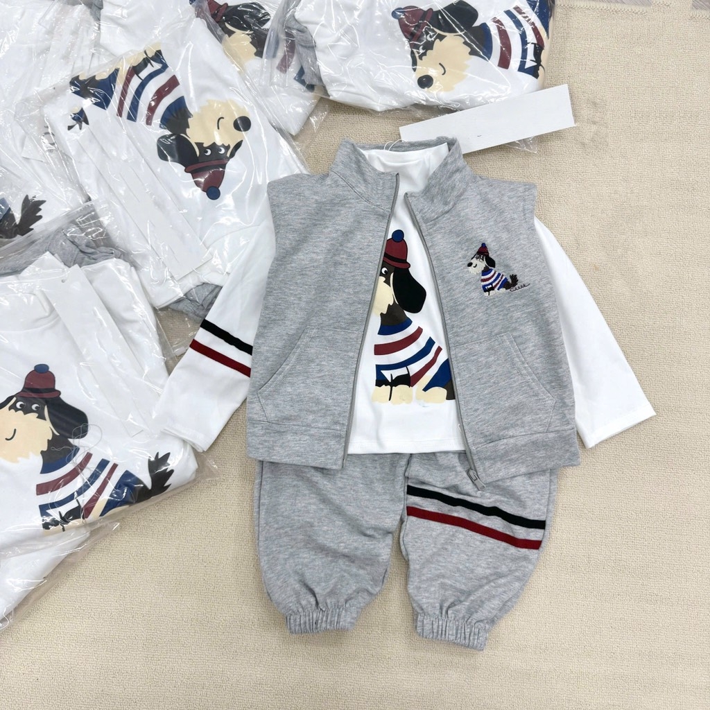 SET 3 CHI TIẾT TONE XÁM HÌNH CÚN BAO NGẦU(XẢ 90k)